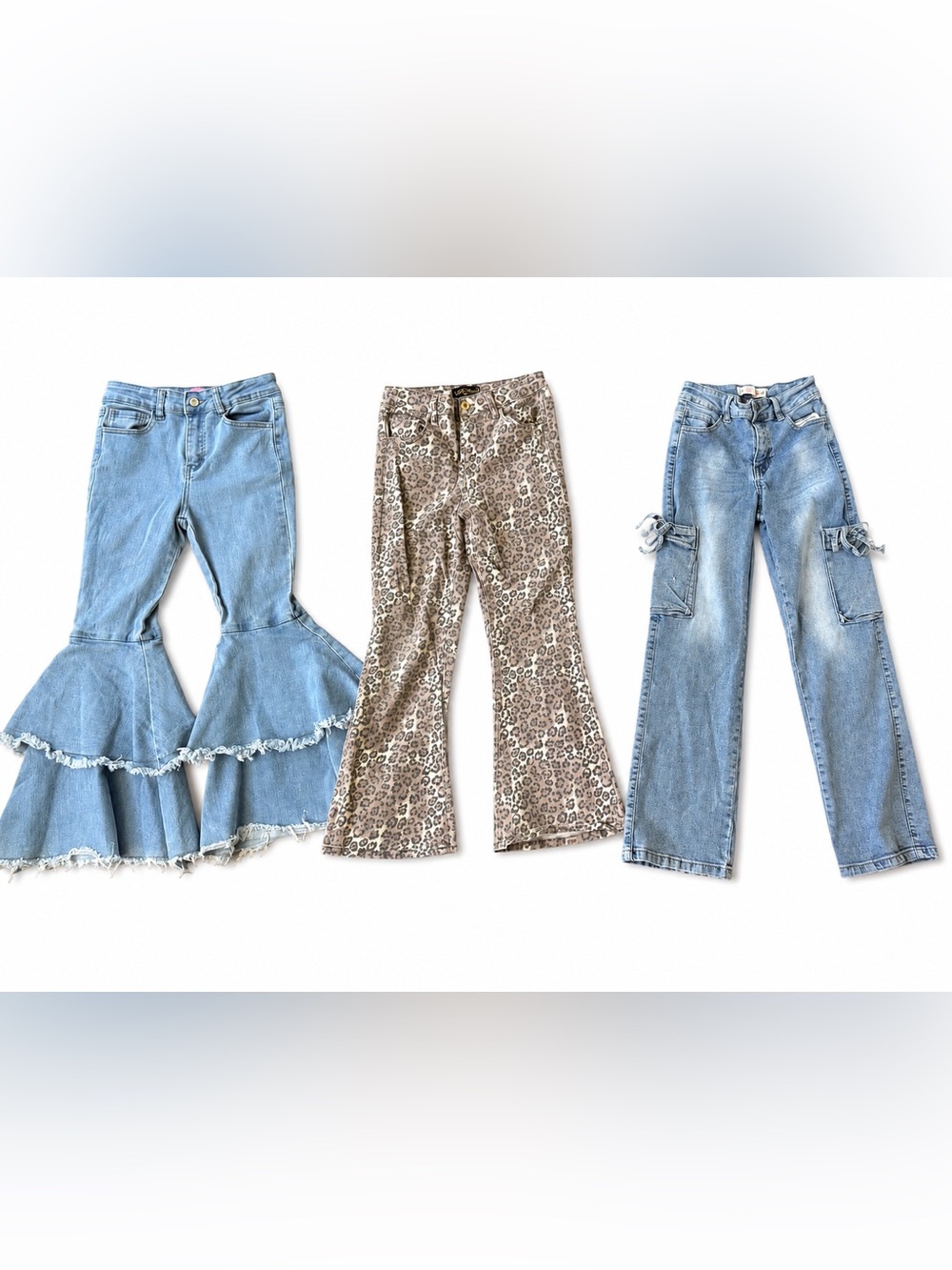 3 PAIRS OF GIRLS JEANS